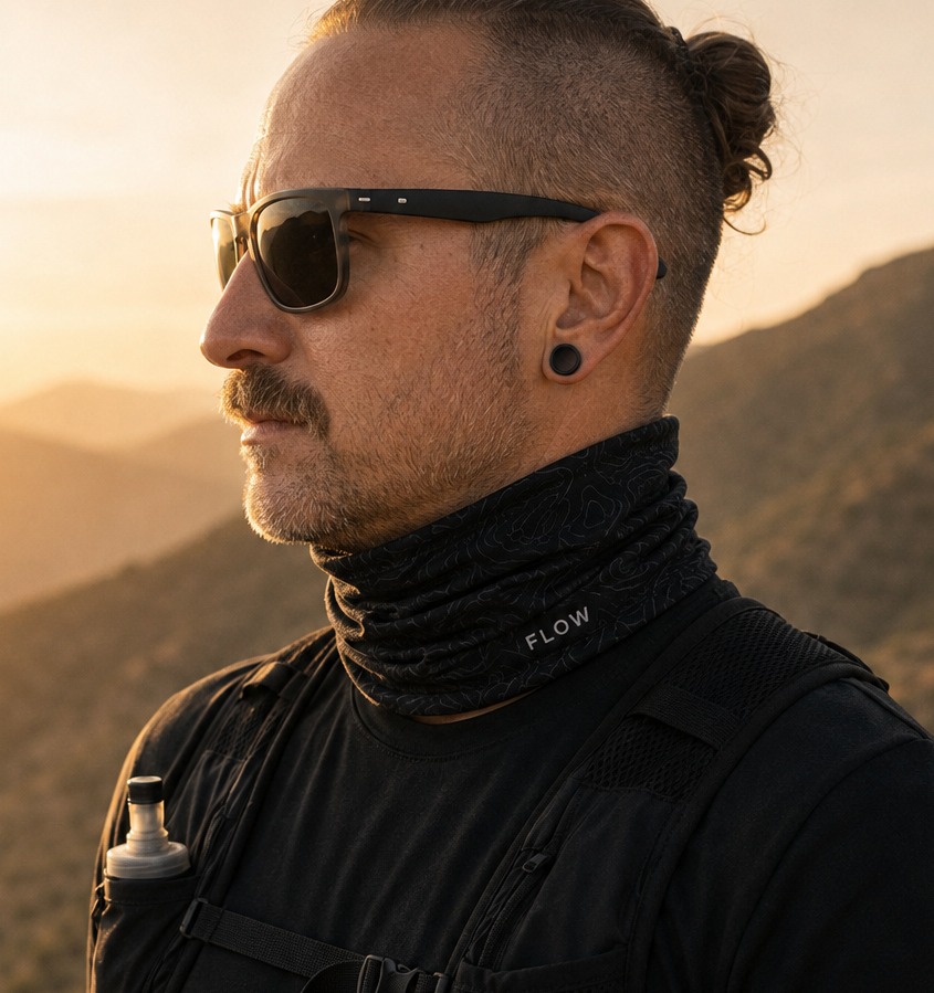 SHADE worn as neck gaiter